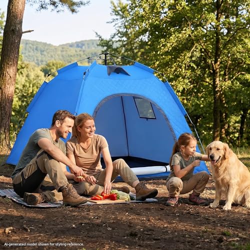 Carpa Instantánea Pop-up para Camping 4-6 Personas miniatura 3