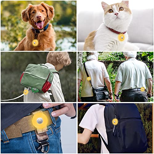 CAISATEQ Suporte de silicone Apple AirTag para coleira de animais de estimação de 2 a 3 cm, rastread