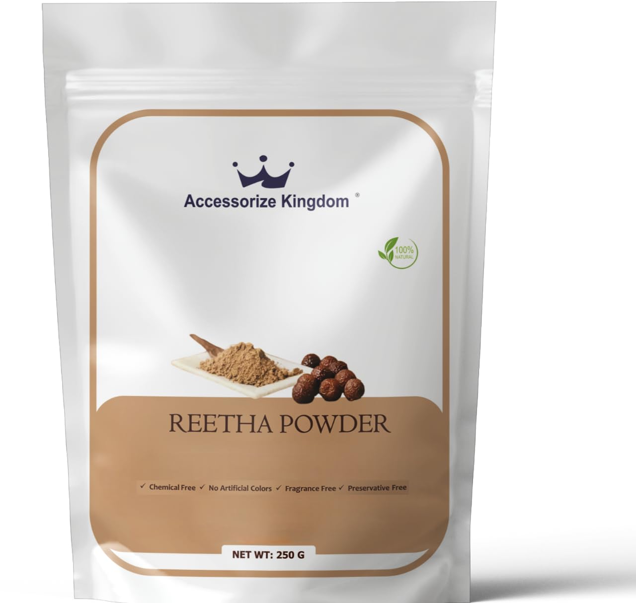 Accessorize Kingdom 100% Pure Herbal Powder for External Use - For DIY Face & Hair Packs, 250 g (Pack of 1)