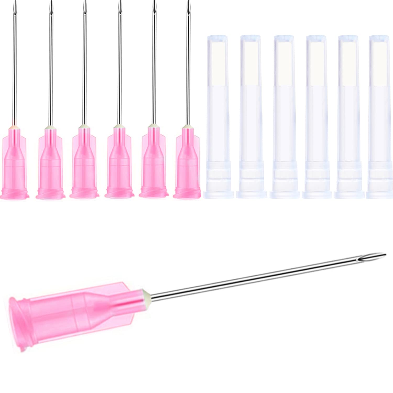 100Pack 20Ga 1Inch/25mm with Cap Dispensing Needla Accessories Disposable Lab Supplies, Individually Sealed Wrapped — Amazon image 8