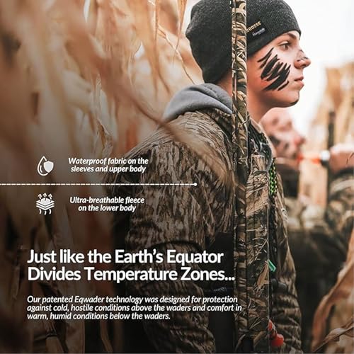 Image of Drake Waterfowl Youth MST Eqwader DW3020 1 /4 Zip Hunting Waterproof Breathable Fleece Lined Warm Jacket with Multiple Pockets | Waterproof Windproof Breathable Fleece Lined Warm Pullover with Multiple Pockets