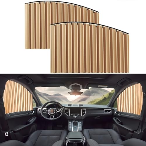 �ɓK���}�c�_ CX-5 / CX-30 / MX-30 / CX-8 / MAZDA2/3/6 �ԗp�T���V�F�[�h �}�O�l�b�g�� �J�[�e�� �ԑ����悯 �Ռ� �f�M �܂��ݎ� �v���[�c �T�C�h�E�B���h�E�p �Ԓ��� �ȒP��t(�S�[���h,�O�ȗp2��)