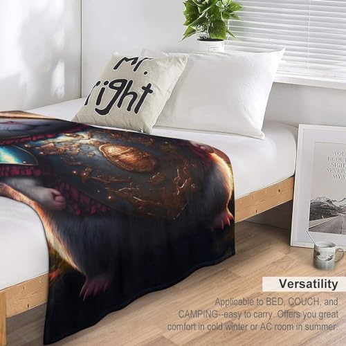 Couverture flannel lavable en machine de 130x150 cm haute densité - 6