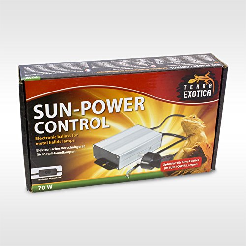 Terra Exotica Sun-Power Control EVG elektronisches Vorschaltgerät für Metalldampflampen – 35 W / 50 W / 70 W – stabiler, flimmerfreier Betrieb von UV-Sun-Power Lampen im Terrarium (50, Watt)