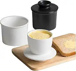 Manteigueira Francesa Em Cerâmica Manhattan Porta Manteiga