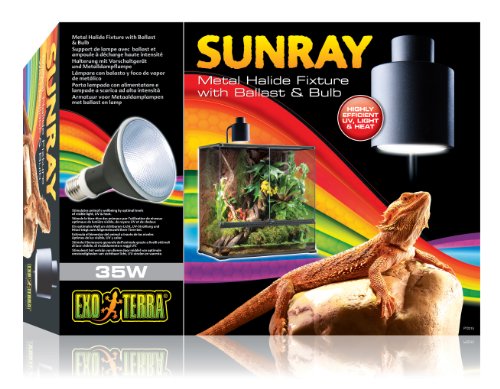 Exo Terra SunRay lamphouder met voorschakelapparaat en metalen stoomlamp 35 W