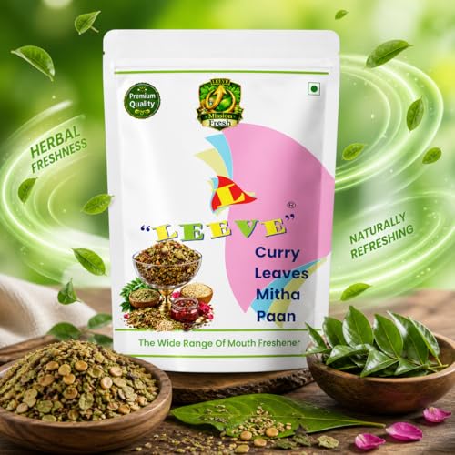 Image of Leeve Curry Leaves Kadi Patta Paan Mouth Freshener 400g | Herbal Paan Mukhwas | Digestive & Refreshing After Meal | Traditional Indian Mouth Freshener