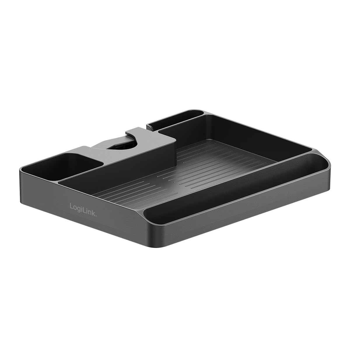 Étagère pour mât Logilink EO0070 noir charge 3kg réglable pour barre de douche