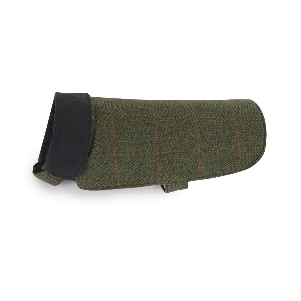 WALKER AND HAWKES - Derby Tweed Alfie Dog Coat - Dark Sage - Medium
