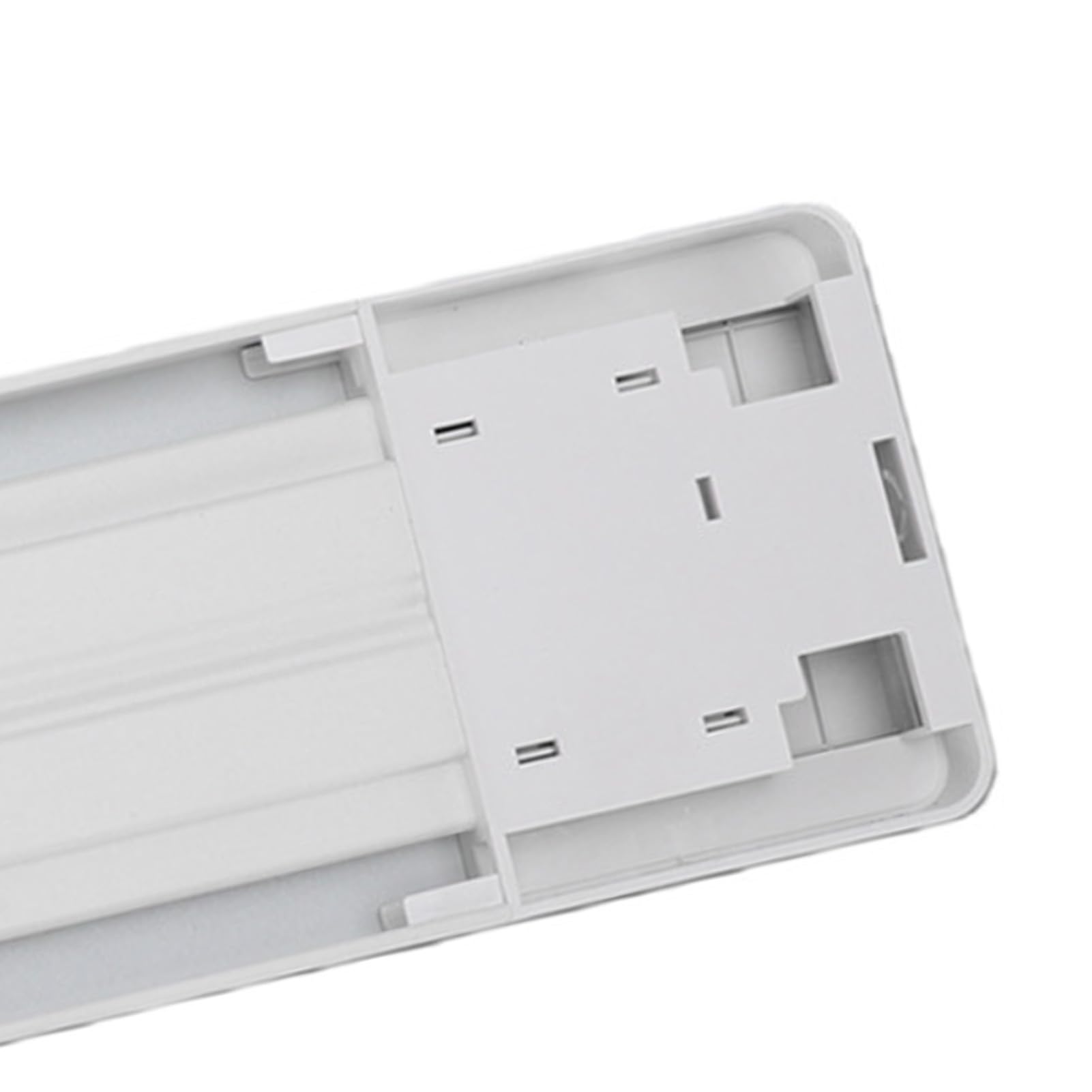 Generic Ciabatta Staccabile Sotto Armadio con Doppia Presa EU e USB per Casa e Ufficio Costruzione in Acciaio Inossidabile da 40 Cm