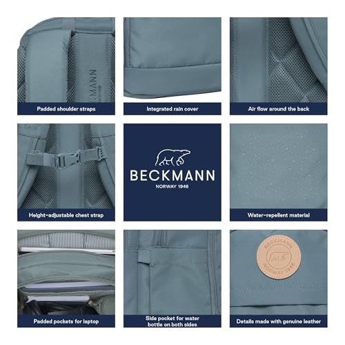 Sac à dos Urban Backpack Beckmann 30L bleu pétrole pour ordinateur - 7
