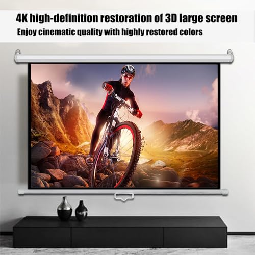 Pantalla para proyector manual 72" 16:9 HD miniatura 2