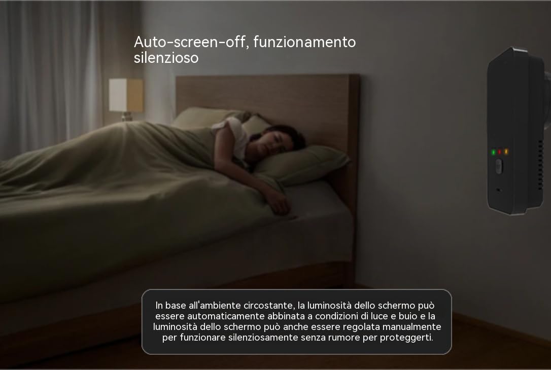 Rilevatore di Monossido di Carbonio 4-in-1, Rilevatore Gas Naturale da Spina con Doppio Allarme, Sensore CO e Perdite Gas, Display LCD HD per Casa Camper Hotel Appartamento (nero)