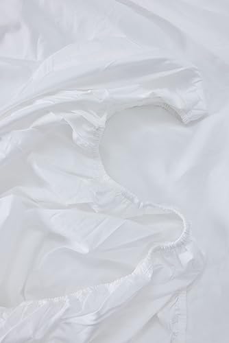 Miniatura 3 de Buffy Juego de sábanas 100% algodón (blanco, Queen)