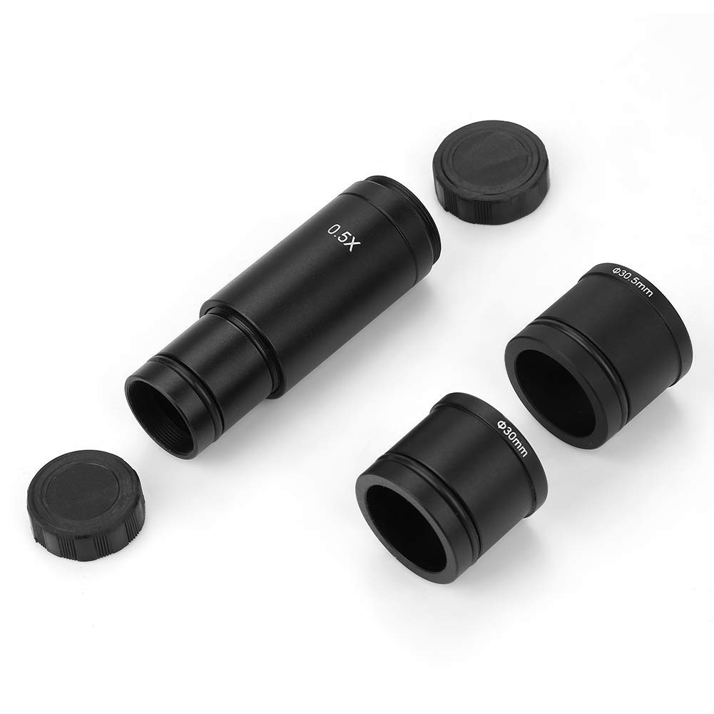 Hakeeta Microscope Adapter, 0.5X C-Mount Reduction Lens Eyepiece Lens 23.2mm Mounting with 30mm 30.5mm Ring Adapter Applicable for Biomicroscope Stereo Microscope, CCD Camera and Digital Eyepiece.-image-12