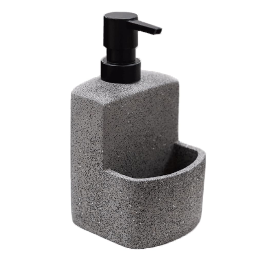 dispenser di sapone, Dispenser manuale di sapone da banco, pompa for lozione, bottiglia di sapone, contenitore for cemento, 200 ml/7 once (Color : Grey)