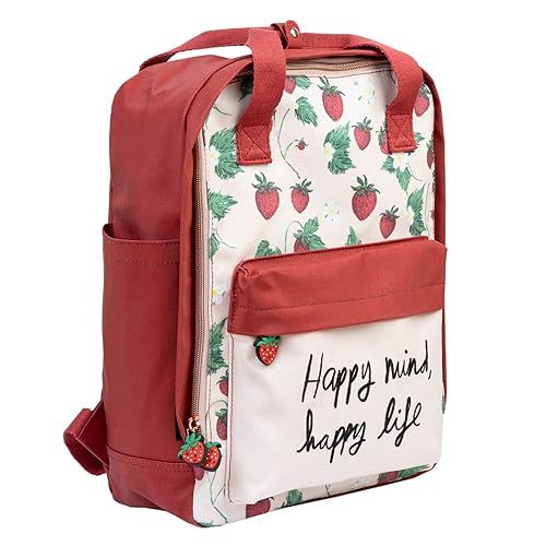 Grupo Erik Ana Marin Backpack, Red, 37 x 33 x 12 cm - Image 3