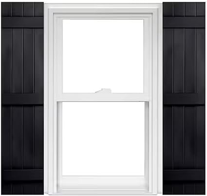 Amazon.com: Polaris Homeside 4 Board and Batten Joined Vinyl Shutters ...