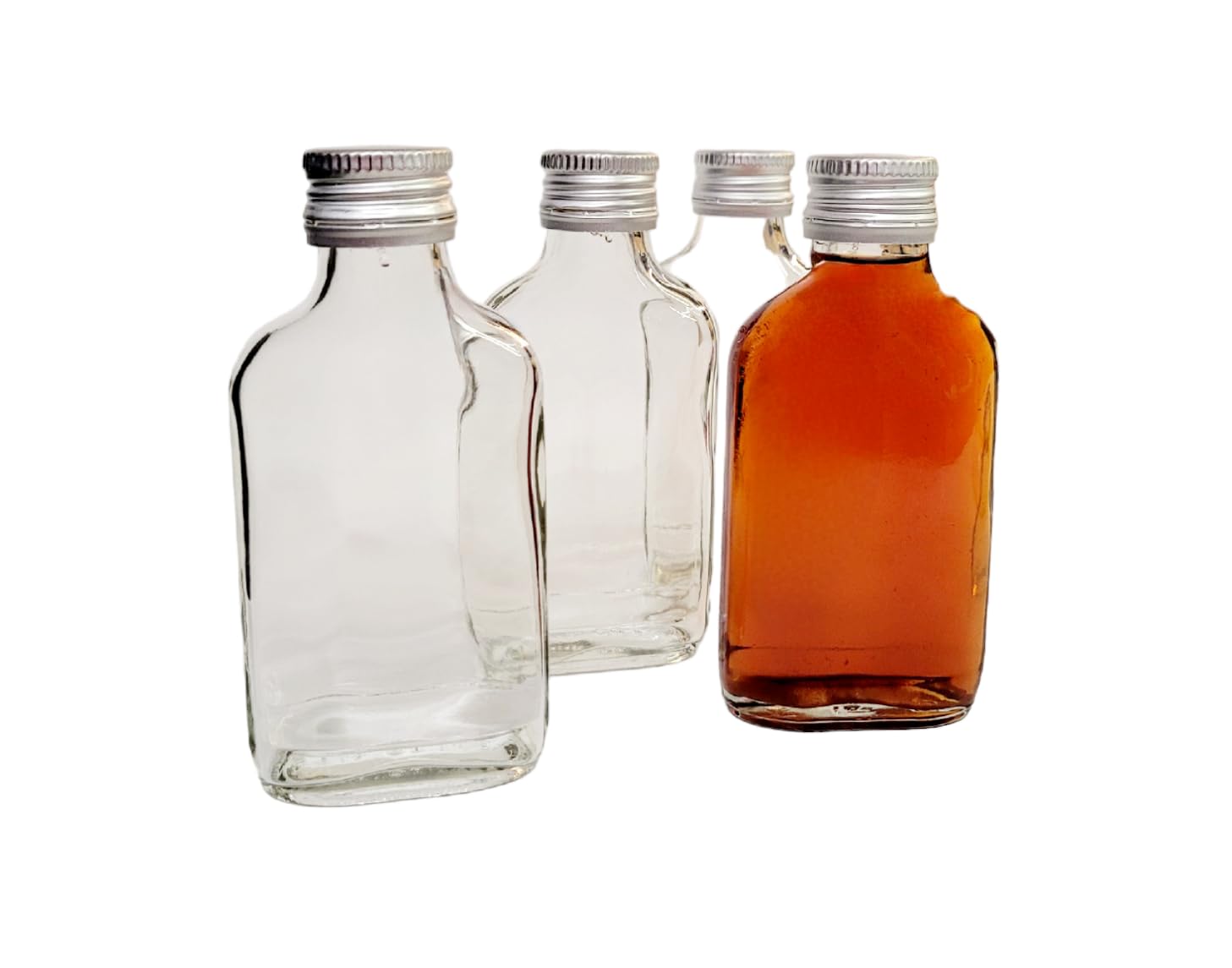 24 Bottiglie Vetro Piccole 20 Ml Con Tappo Alluminio - Ideali Per Campioni, Spezie E Fai Da Te