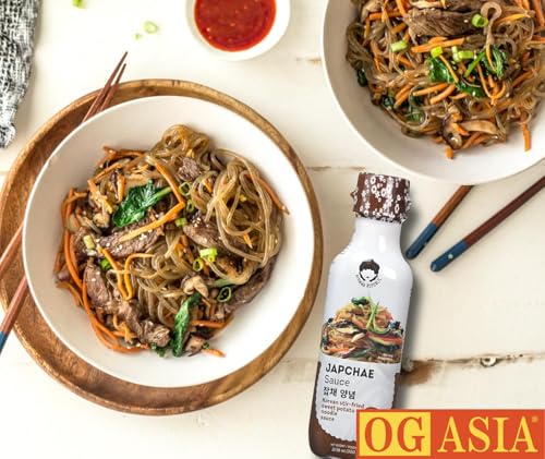AJUMMA REPUBLIC Japchae Sauce – Koreanische Glasnudel Sauce – OG ASIA – 250ml