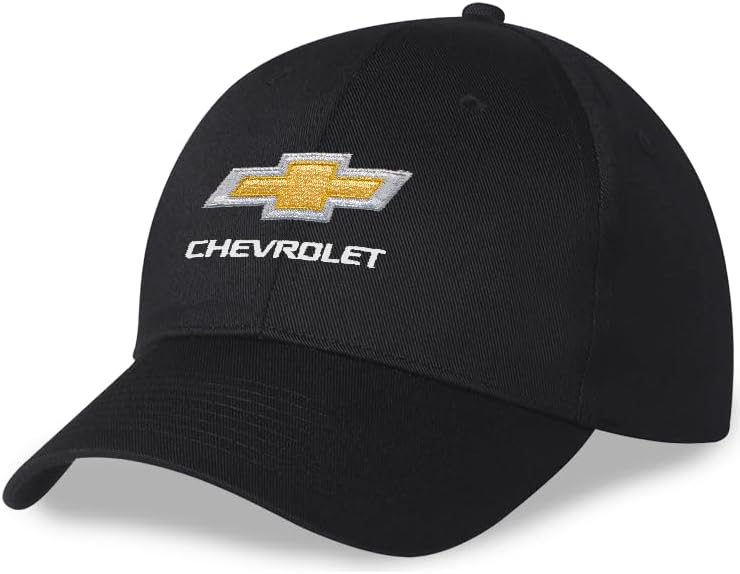 Chevrolet Bowtie Logo Twill Hat - Officially Licensed Adjustable Chevy Cap