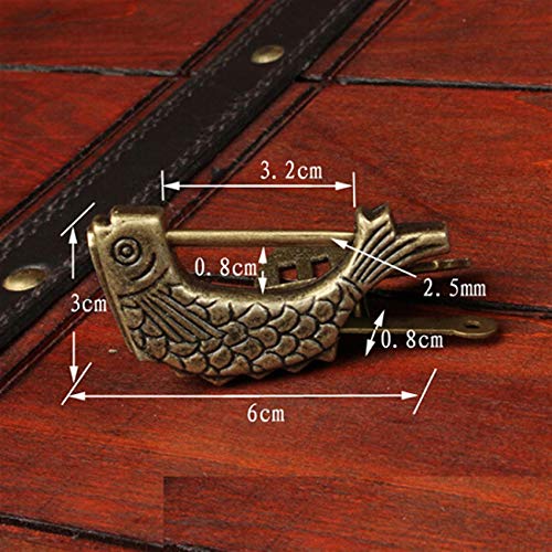 Sourba Vintage Padlock,Retro Metal Lock Ancient Chinese Style Lock Home Decor #TOP2
