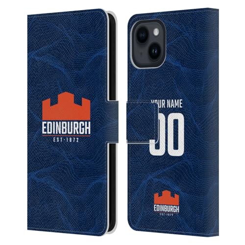 Coque en cuir iPhone 15 Edinburgh Rugby pour vivre votre passion du rugby en toute liberté