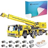 DWEG T4004 Crane Baukasten Fahrzeugmodellbau 3711PCS, enthält 8 Motor dynamische Fernsteuerungsversion Kranwagen Montagesatz, Kompatibel mit Lego Technologie.
