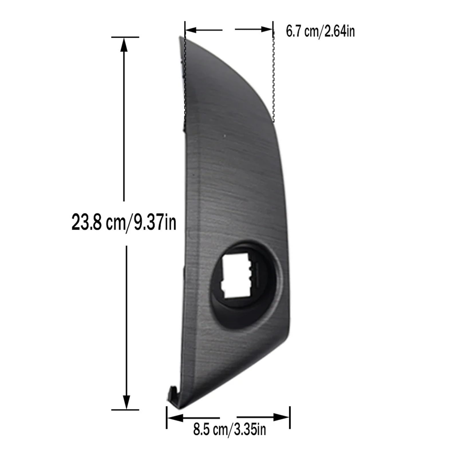 Mascherina Autoradio Cornice Stereo per Toyota per Rav4 2006-2012 Centro Cruscotto Pannello Air Vent Radio Finestra Trim Prada Grigio Grano Legno Accessori Plastica CD
