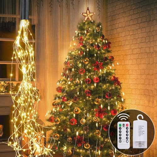 Jiahuade Lichterschweif 2M 400LED,Lichterbündel mit Timer...