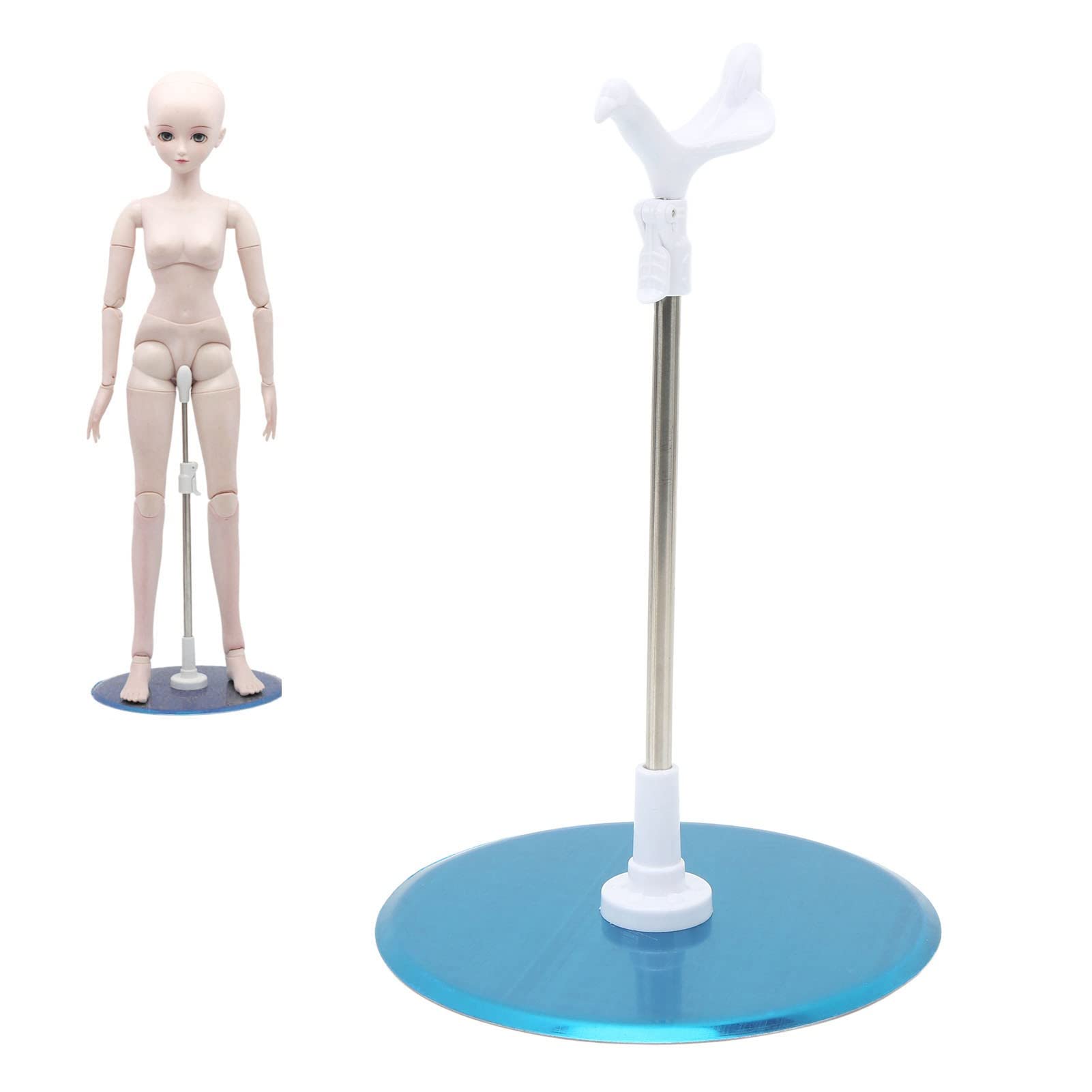 Stand Support for Dolls Mini Display Holder, Doll Support Stand Portable Doll Bear Toy Organizer Display Bracket Doll Holder Frame Rack, 1/3 Adjustable Doll Stand for Kids