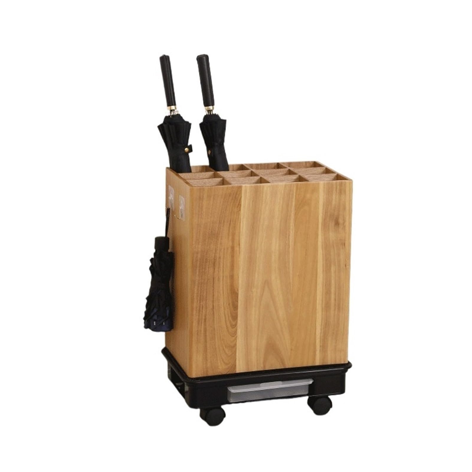 XUJUAN-0227 Umbrella Holder Commercial Wooden Umbrella Stands, High-capacity Hotel, Home(Large)