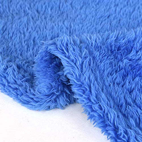 EHC Teddy Super Soft Fleece Warm Throw Thermal Sofa Blanket 130 x 170cm - Blue, Small Single - Image 4