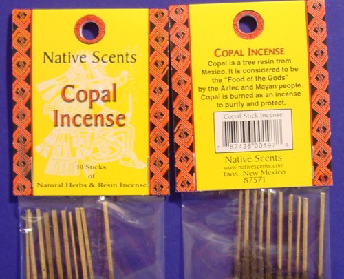 Native Scents Copal Incense - 10 Sticks
