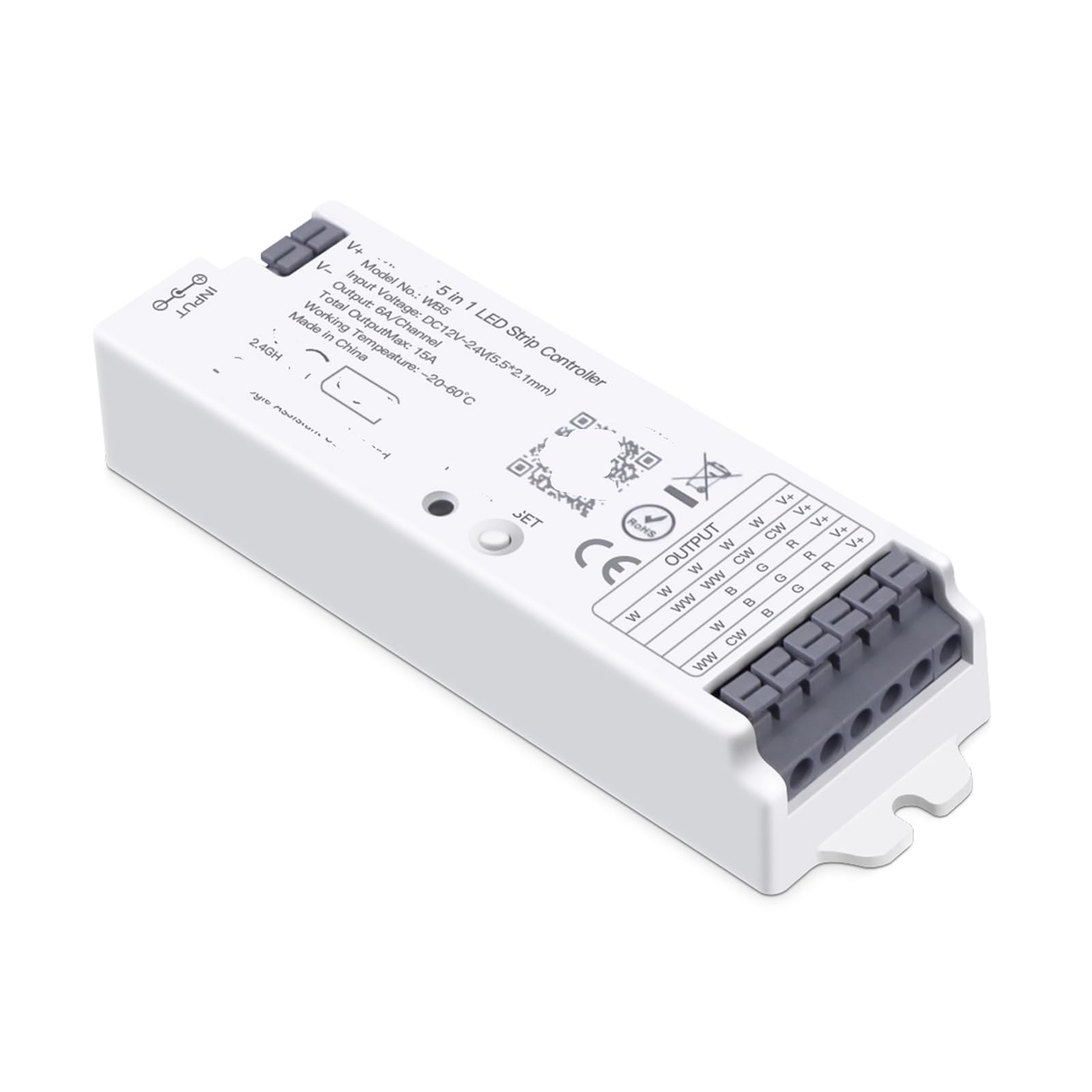 Variateur Intelligent 5 en 1 RGBCCT pour synchroniser tout vos rubans LED