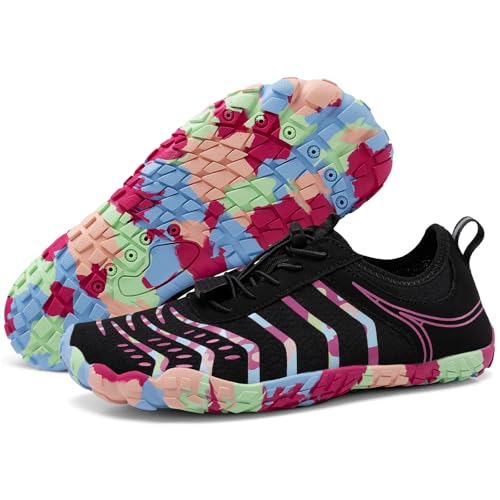 Image of EWUHA Barefoot Shoes Womens Mens Footwear for Walking Hiking with Wide Toe Box,Healthy & Non-Slip,Breathable Barefoot Vitality Water Shoes for Beach Pool Swim Outdoor (Unisex)