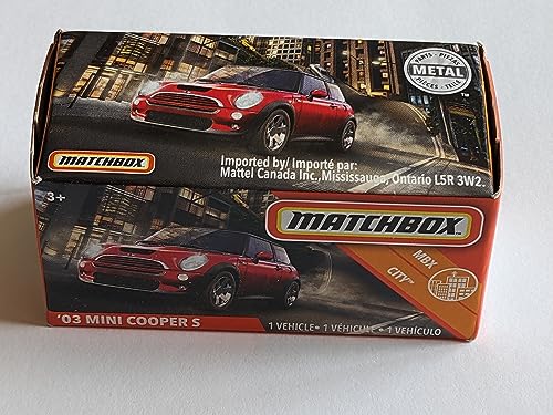 Matchbox Mini Cooper S 2003 a escala 1:64 miniatura 2