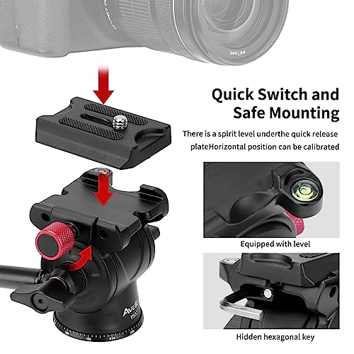 Avella V502 Tripod Fluid Head Pan Tilt Head thumb #5