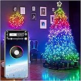Luces de Navidad controladas por aplicaciones inteligentes compatibles con alexa y Google Home luces de decoraci n de rboles de Navidad para decoraci n de jardines de rboles de Navidad Luces de ca