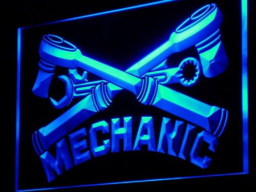 ADVPRO Mechanic Tools Kit Repair LED Sign Night Light j201-b(c)