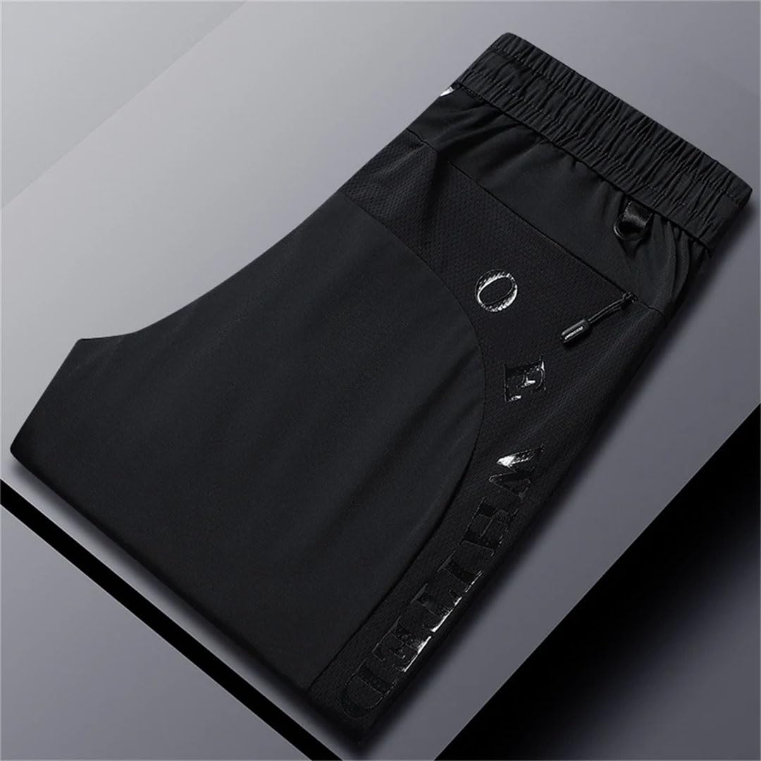 Pantaloni della tuta da uomo Pantaloni sportivi da palestra Pantaloni da corsa Pantaloni lunghi con tasche con cerniera elasticizzati