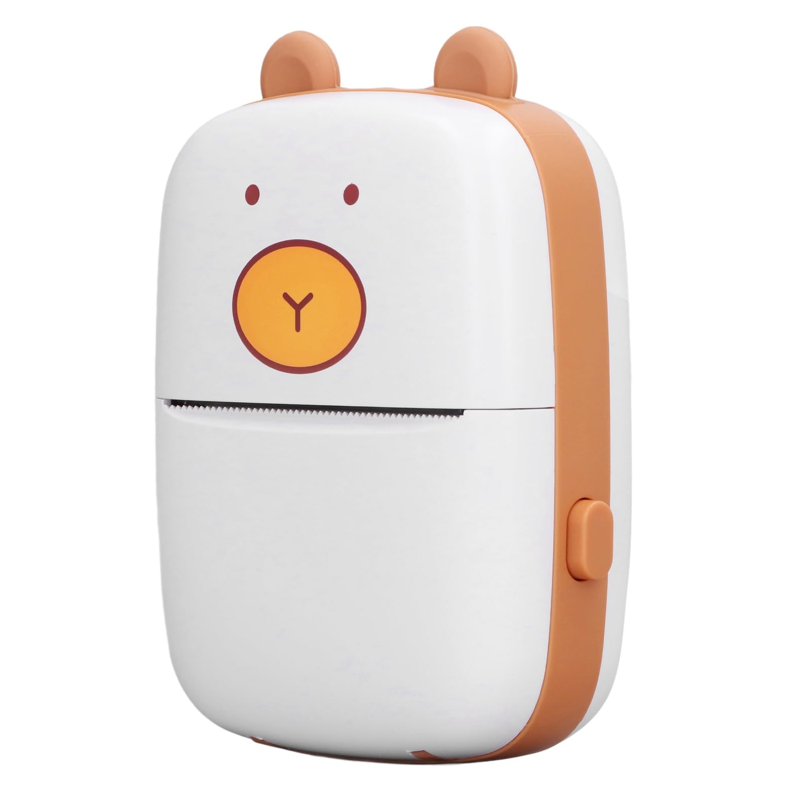 Yunseity Portable Mini Printer, Inkless Pocket Printer with 7 Rolls Printing Paper for Photos, Labels, QR Codes, for iOS for Android, 200DPI Resolution, 15H Battery Life