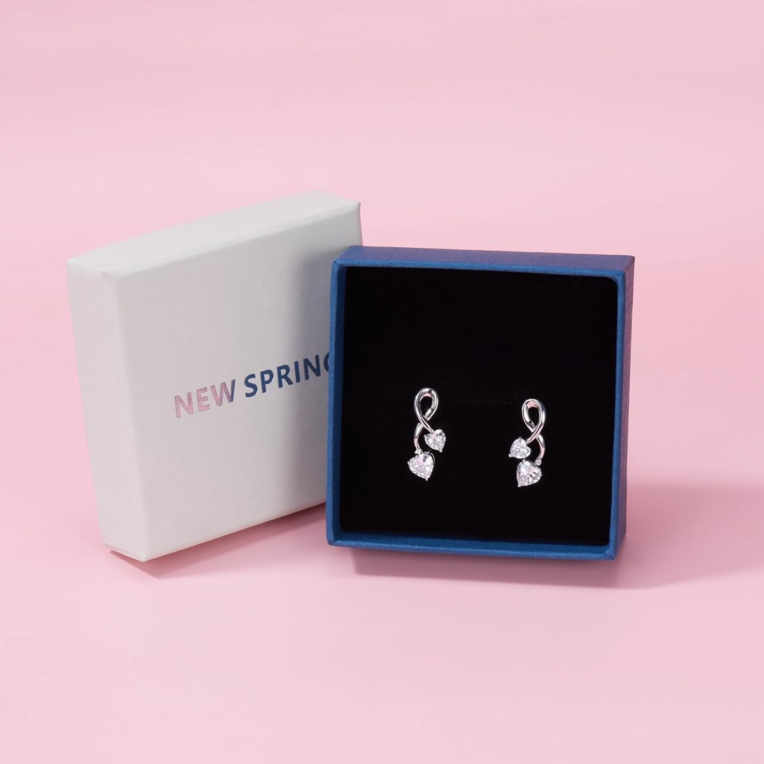 Earrings for Women, S925 Sterling Silver Birthstone Heart Studs Earring for Girlfriend Wife, Anniversary Birthday Christmas Valentines Mothers Day Gifts Jewelry for Womens Wife Her Mom - Image 6