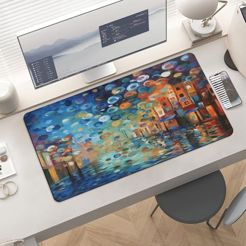 Colored Painting Desk Pad con Base de Goma Grande miniatura 6
