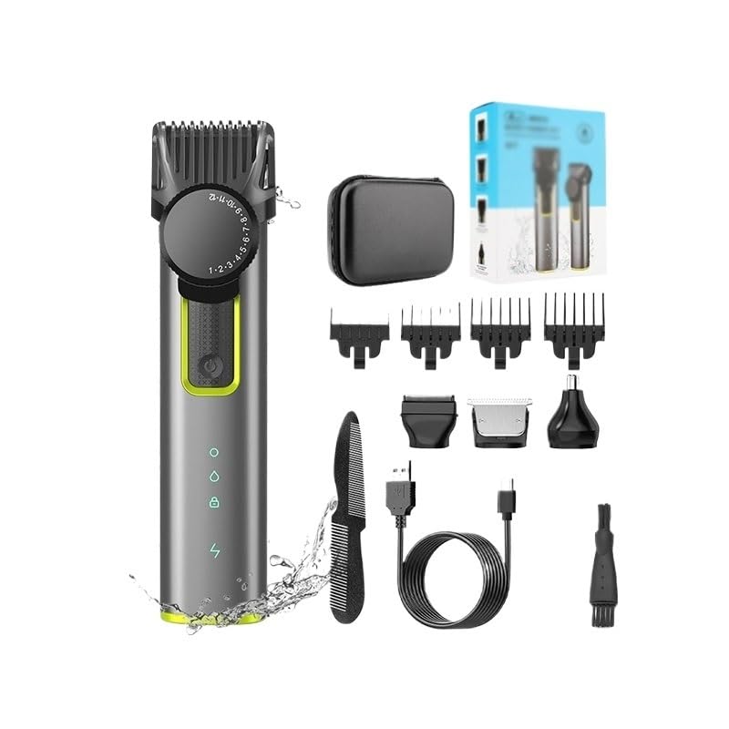 Tijeras eléctricas universales de metal para un corte preciso de pelo y bigote