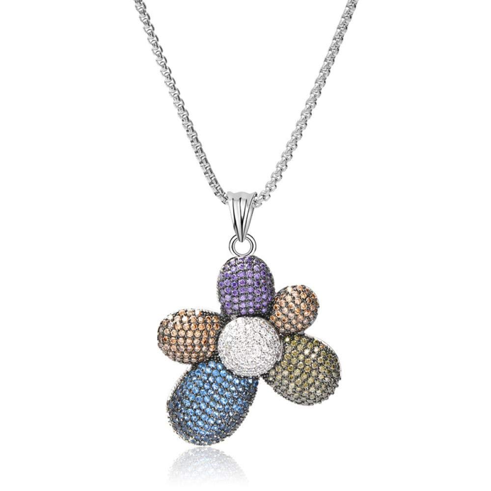 Collier chanceux le cadeau idéal avec pendentif fleur colorée - 7