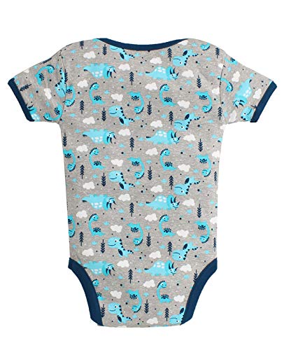 Image of BUMZEE Half Sleeves Unisex Baby Bodysuit /Onesies /Rompers Pack of 3