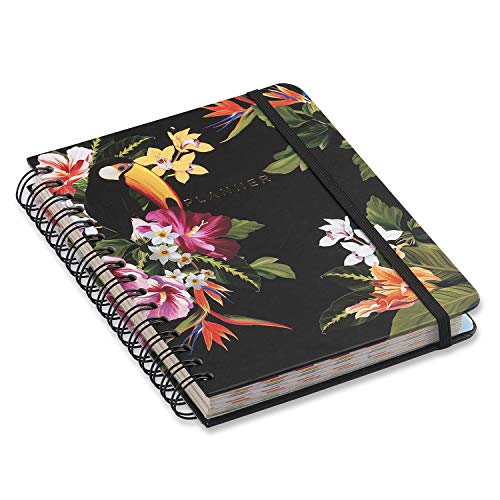 Planner Wire-o Tropical Fauna, Cicero, 3595, Multicolorido, Mensal e Semanal, 75 Folhas, Papel Pólen