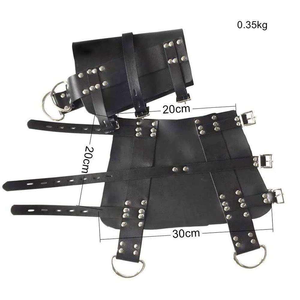 Leder Bondage Set Extremer Aufhängen Hand+Fuß Rückhalte Systeme Mit Handfesseln/Handschellen Und Fußfesseln für Erfahr Paare, SM Sklaven Fetisch Sexspielzeug für Frau und Mann