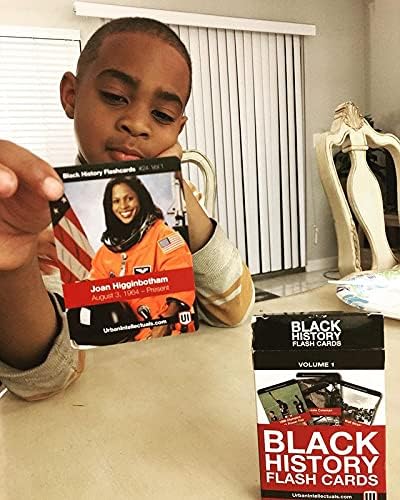 Urban Intellectuals Black History Flash Cards – Volume 1 – Education Resources – African American Heroes – Juneteenth – Black History Month – Cultural Holiday Card Game – Trivia Games and Gifts